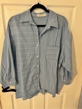 Stitch & Hammer Light Blue Striped Button-Down Shirt